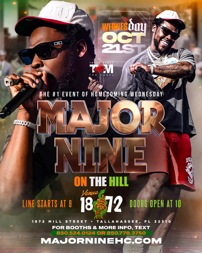 MAJOR NINE ON THE HILL flyer